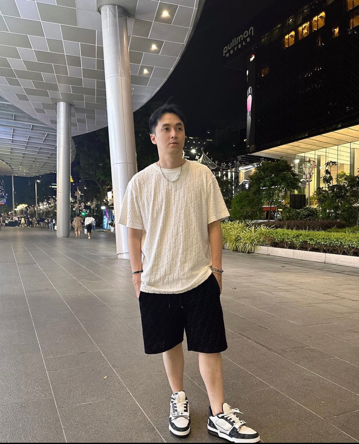 2026 New GS Black Flocked Shorts (30011-A60)