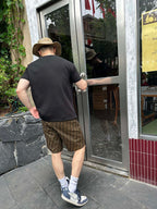 2026 New Arrival: GS All-Over Monogram Print Shorts (55012-A90)