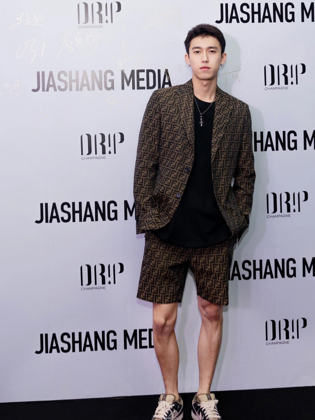 2026 New Arrival: GS All-Over Monogram Print Shorts (55012-A90)