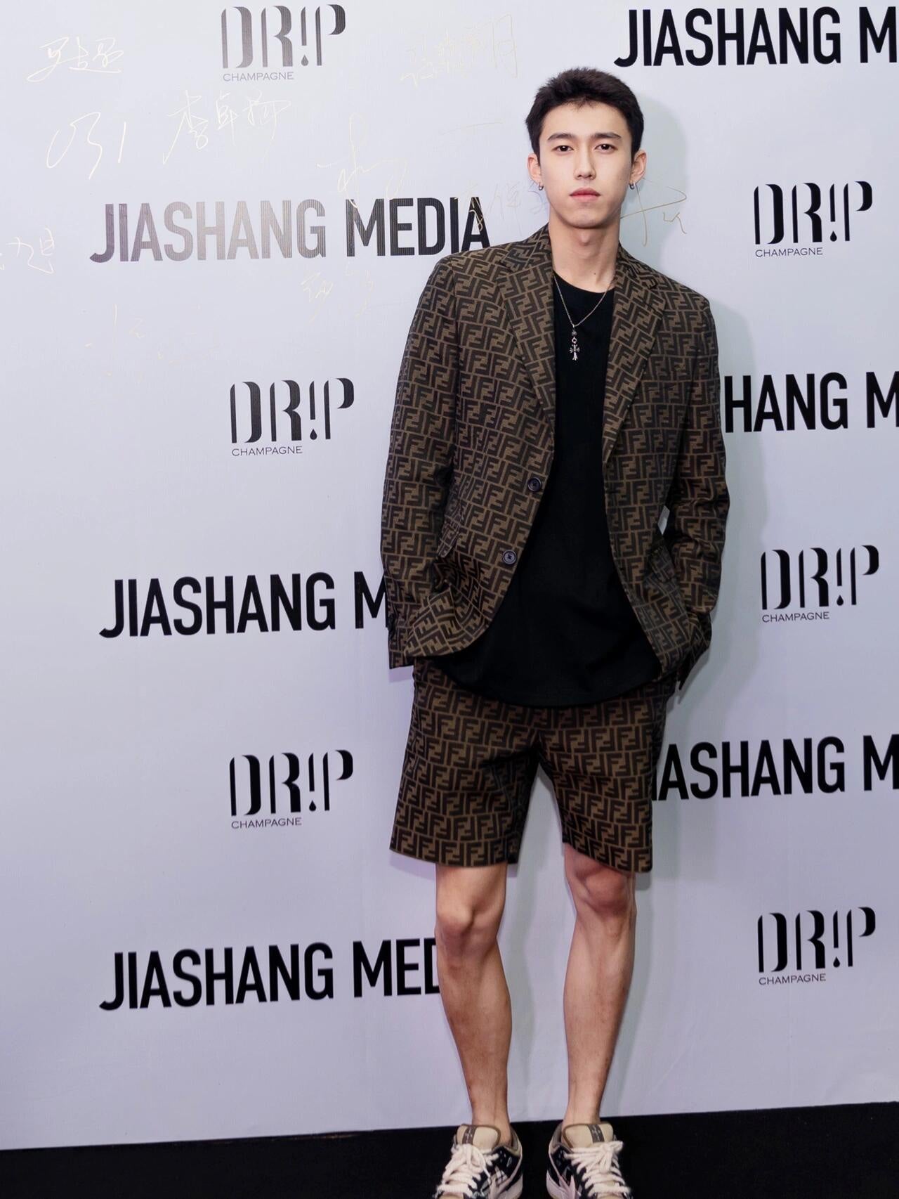 2026 New Arrival: GS All-Over Monogram Print Shorts (55012-A90)