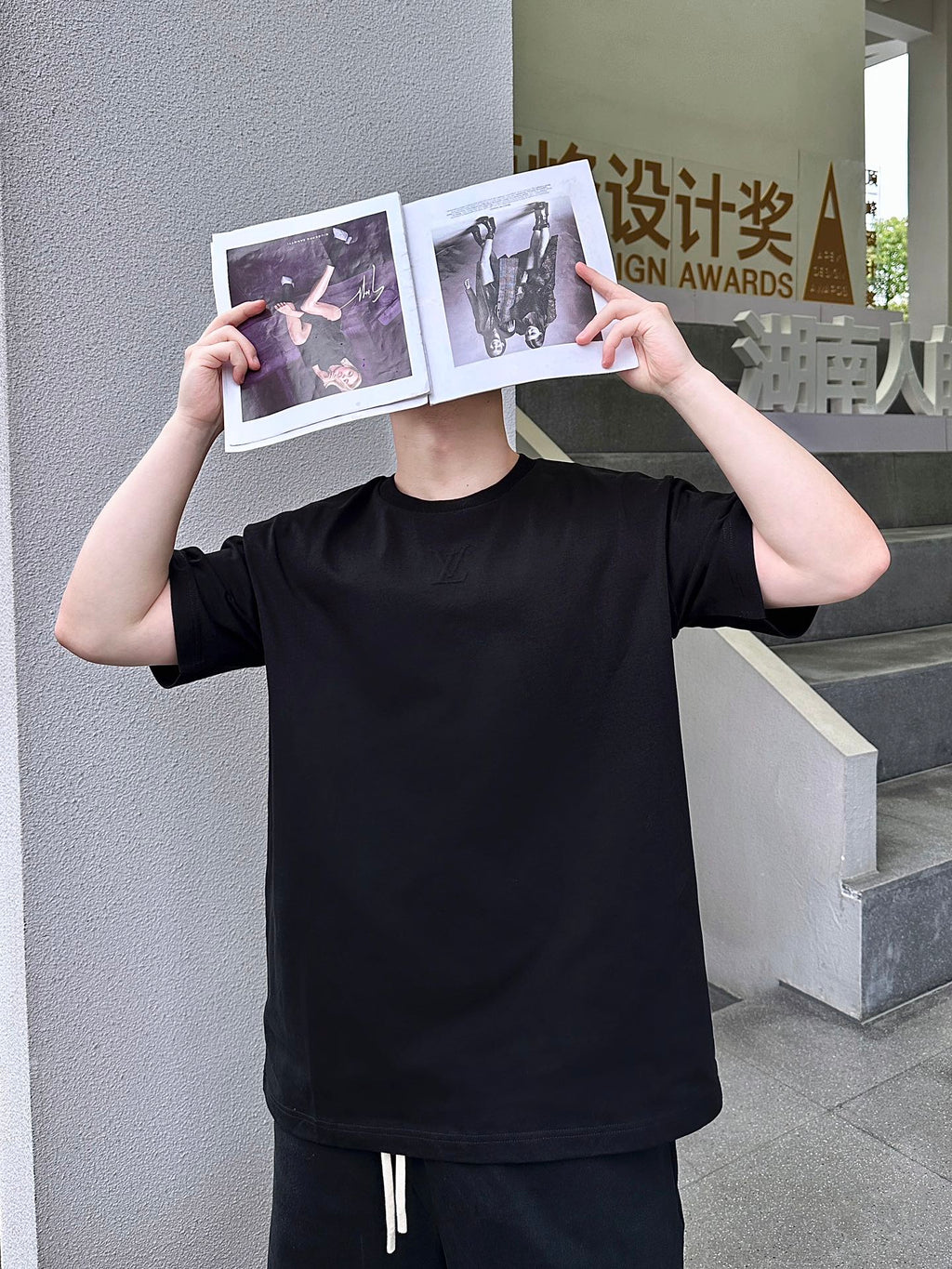 2026 New GS Logo Embossed Short-Sleeved T-Shirt (24019-A10)