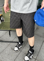 2026 New Arrival: GS All-Over Monogram Print Shorts (55012-A90)