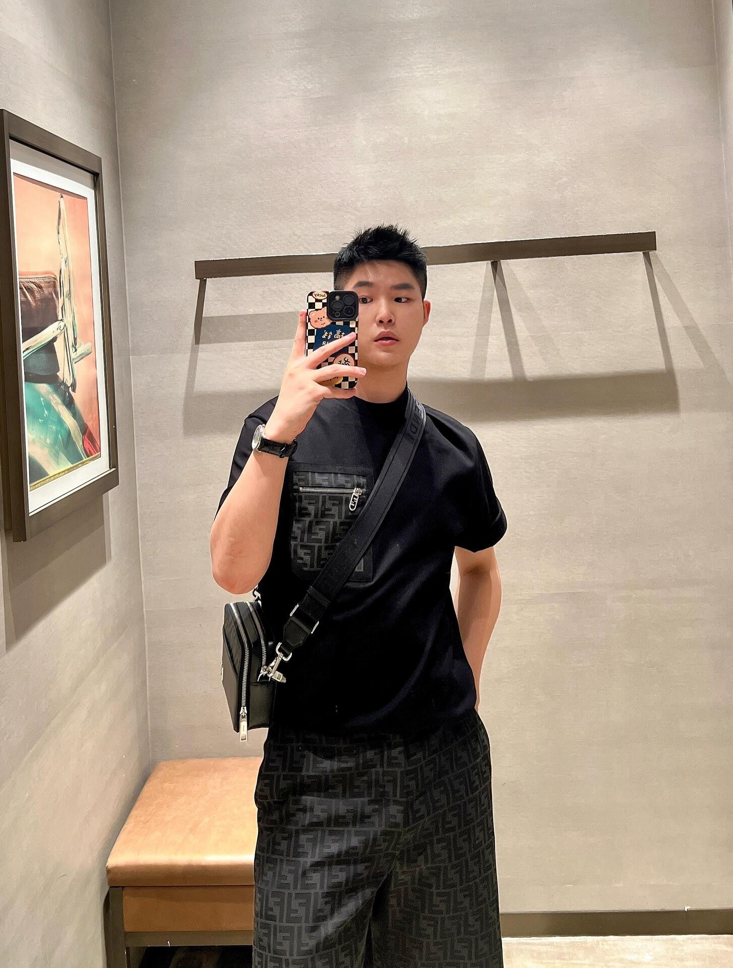 2026 New Arrival: GS All-Over Monogram Print Shorts (55012-A90)