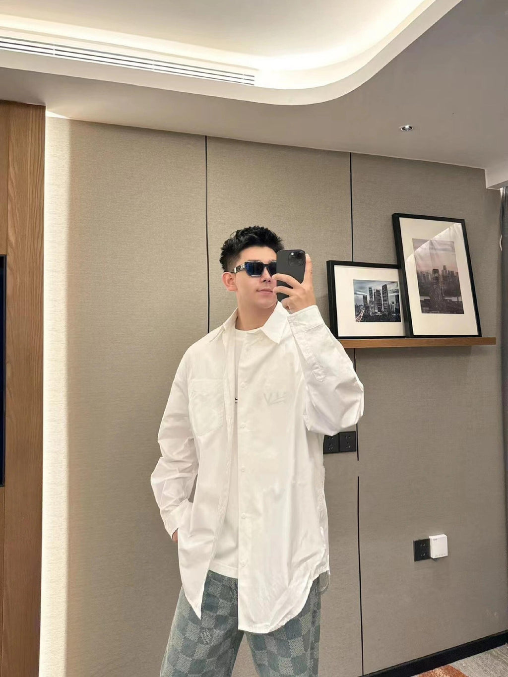 2026 new GS printed shirt jacket (25207-B50)