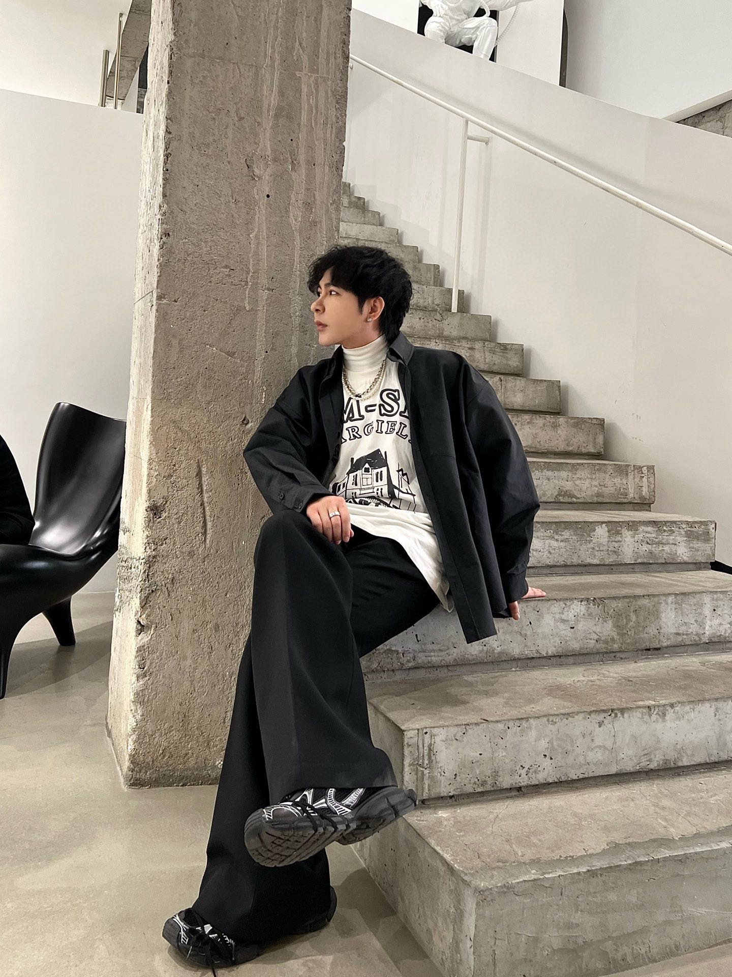 2026 new GS printed shirt jacket (25207-B50)