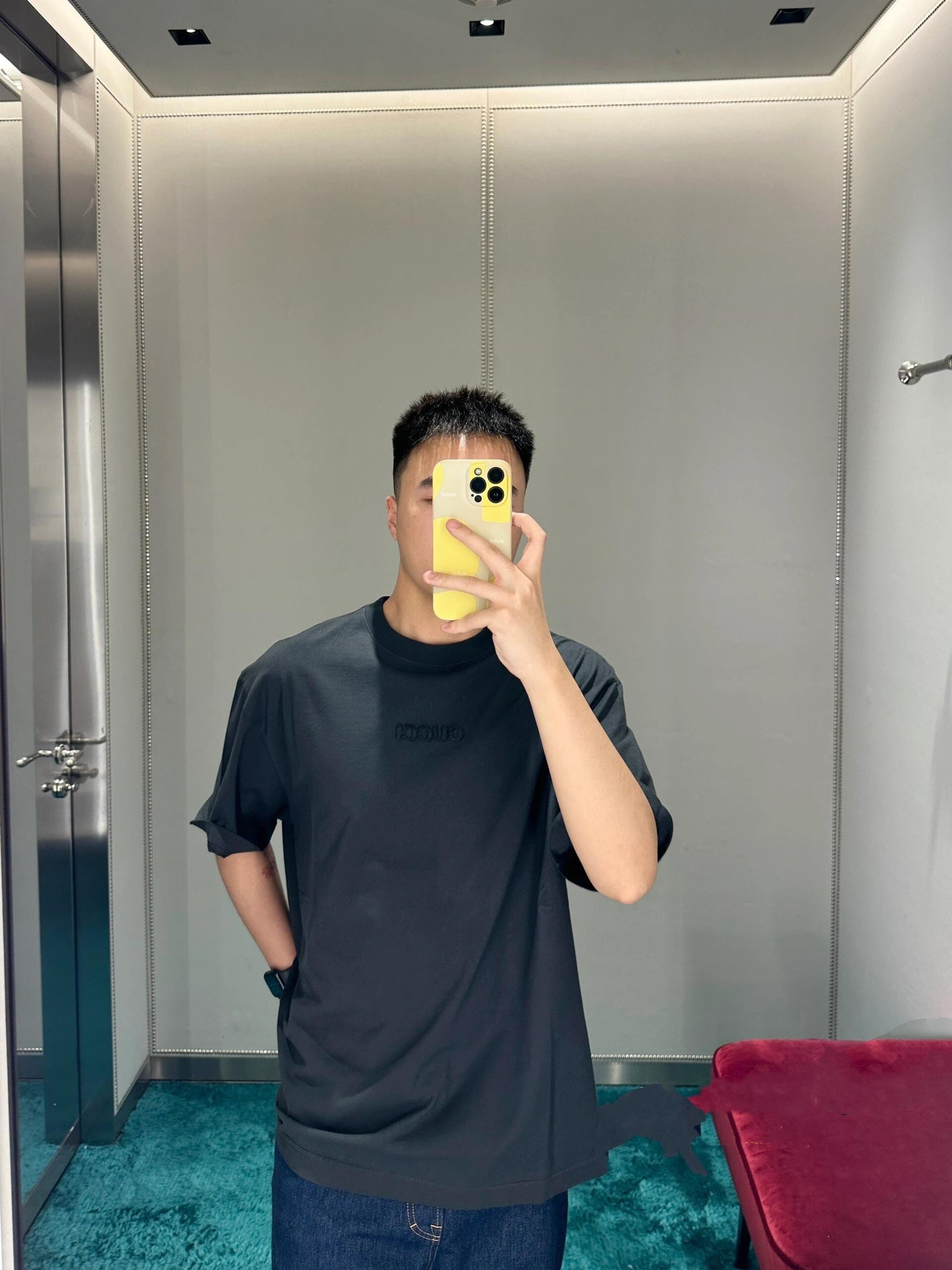 2026 New GS Logo Embroidered Short-Sleeved T-Shirt (25139-A15)