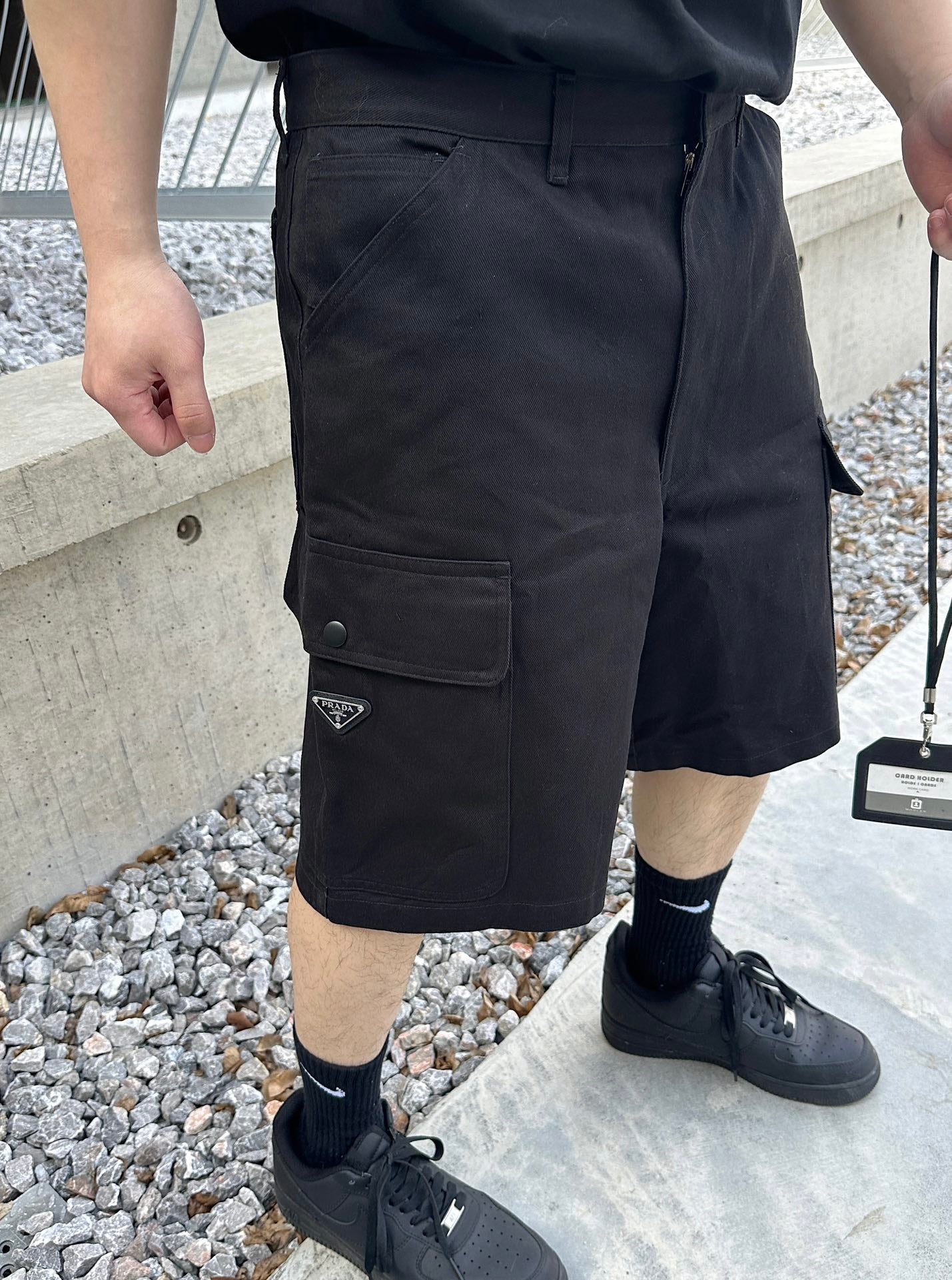 2026 New GS Shorts with Pocket Triangle Logo (25151-A75)