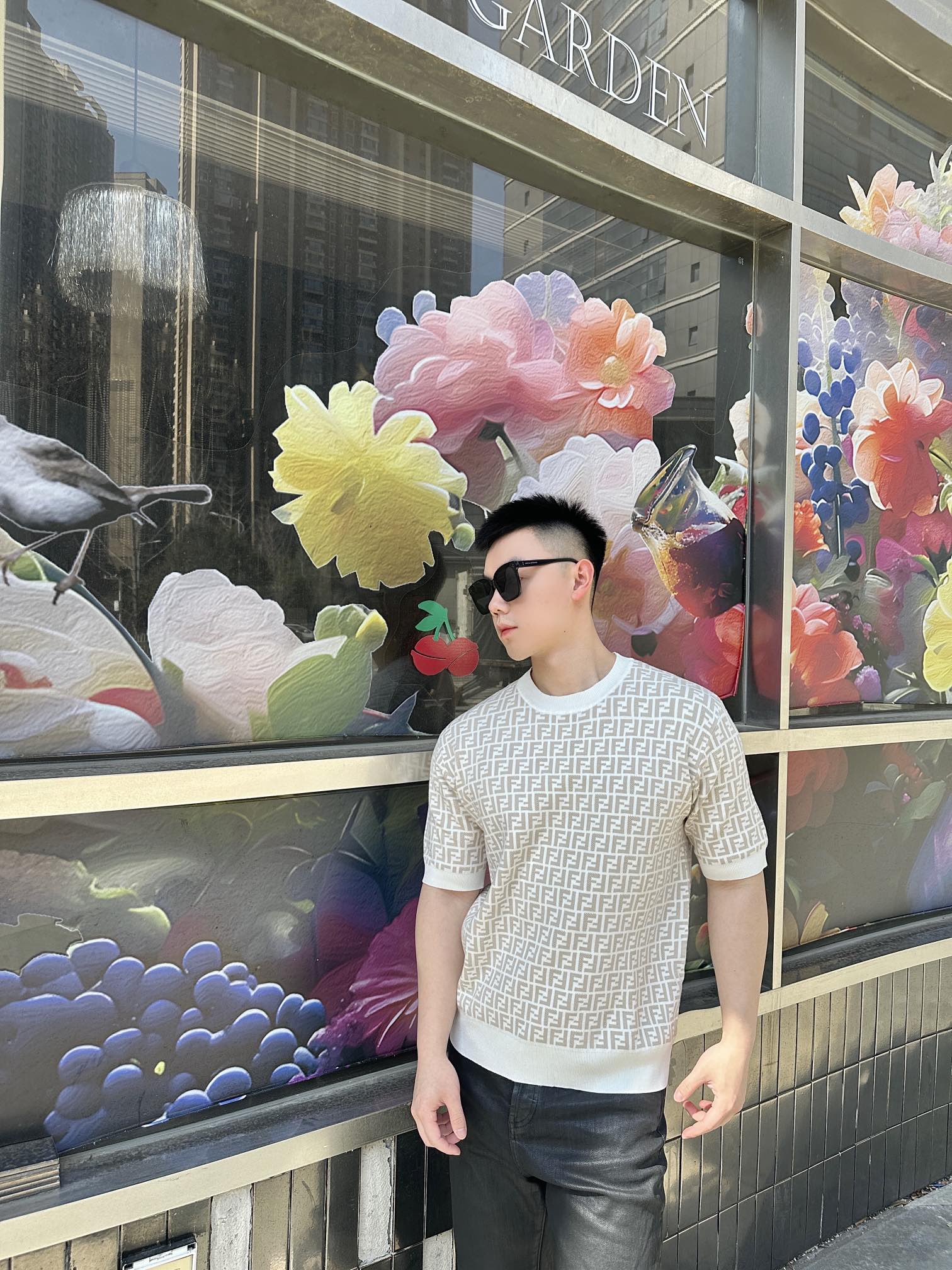 2026 New GS All-Over Print FF Knit Short-Sleeve (25155-A75)