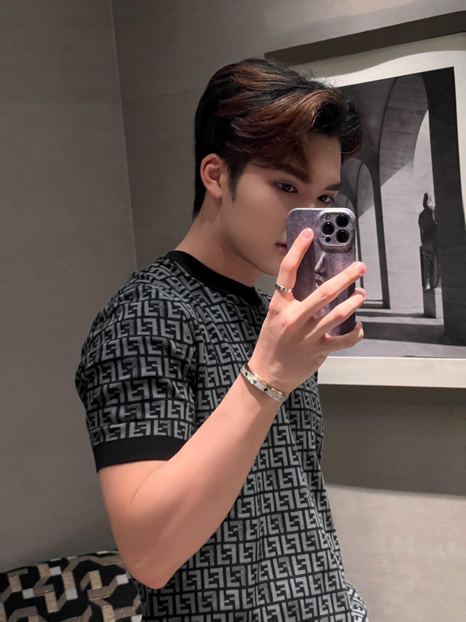 2026 New GS All-Over Print FF Knit Short-Sleeve (25155-A75)