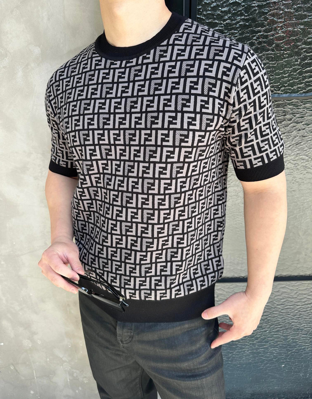 2026 New GS All-Over Print FF Knit Short-Sleeve (25155-A75)
