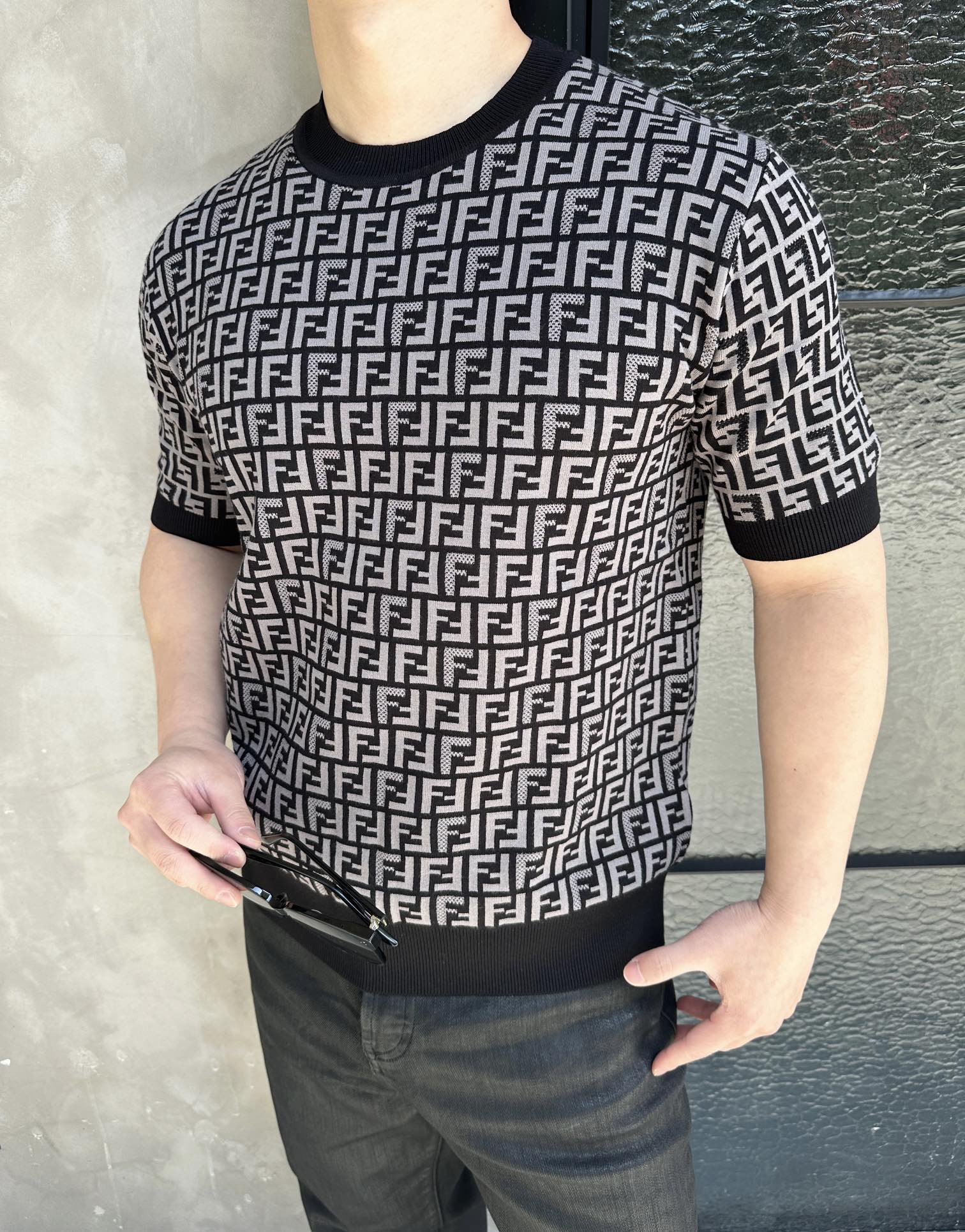 2026 New GS All-Over Print FF Knit Short-Sleeve (25155-A75)