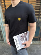 2026 New GS Short-Sleeved Shirt with Gold Logo Embroidery (25166-A05)
