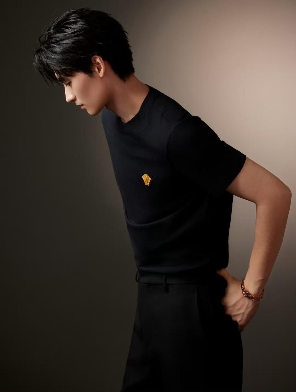 2026 New GS Short-Sleeved Shirt with Gold Logo Embroidery (25166-A05)