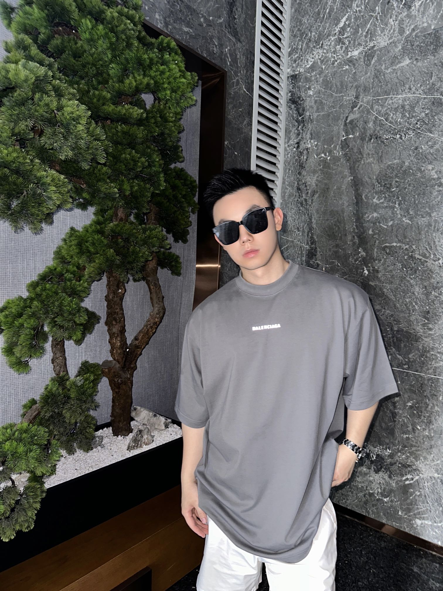 2026 New GS Logo Reflective Short-Sleeved T-Shirt (25232-A20)
