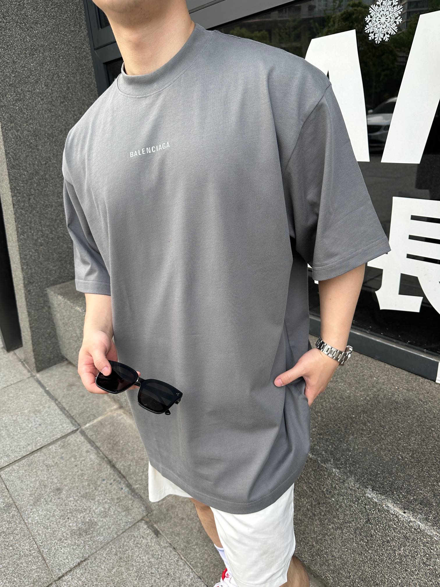 2026 New GS Logo Reflective Short-Sleeved T-Shirt (25232-A20)