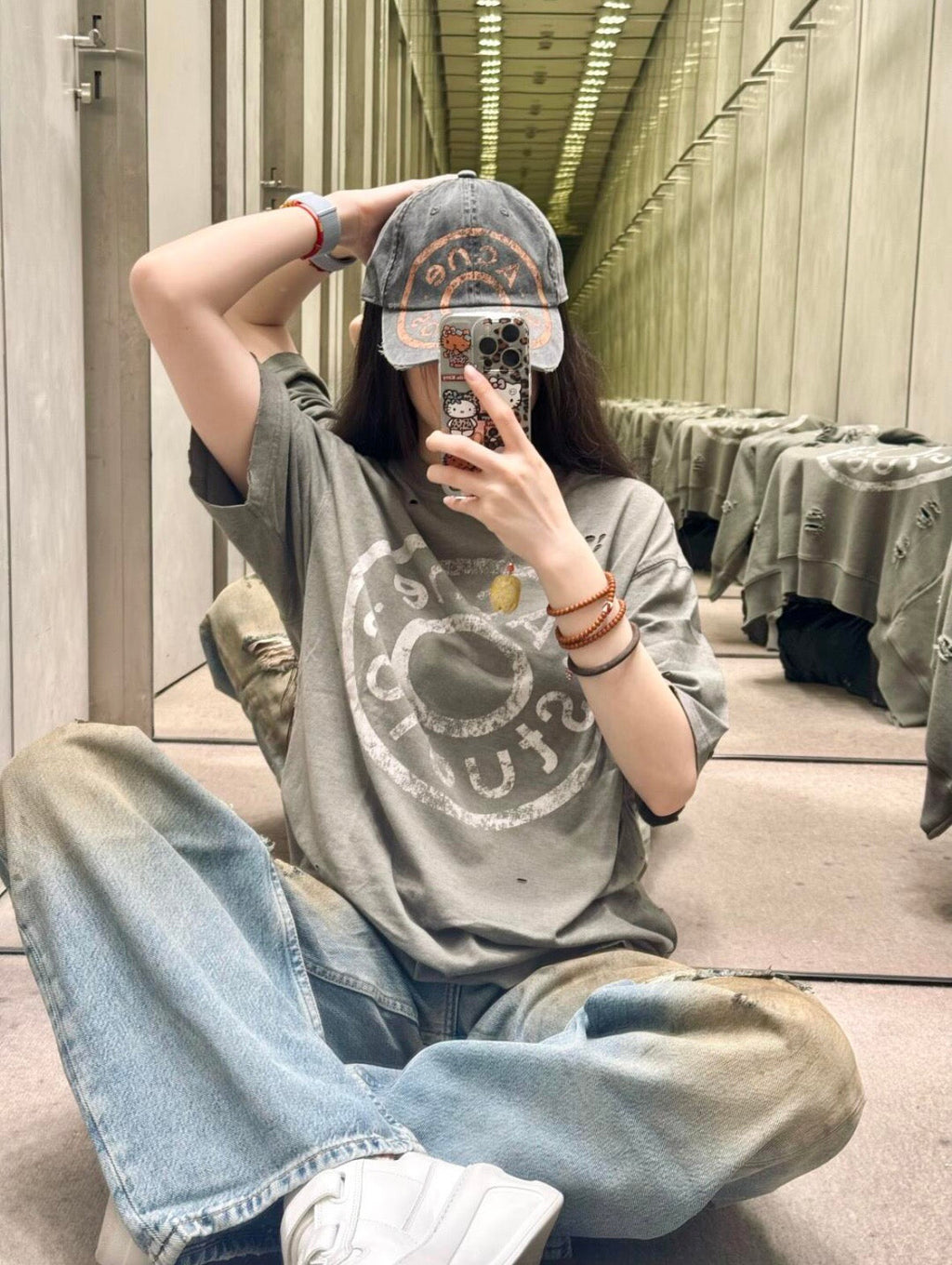 2026 New Arrival GS Distressed Ripped T-Shirt (25184-A20)