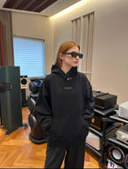 2026 New Arrival: GS Rhinestone-Embellished Hooded Distressed Sweatshirt (25252-B80)