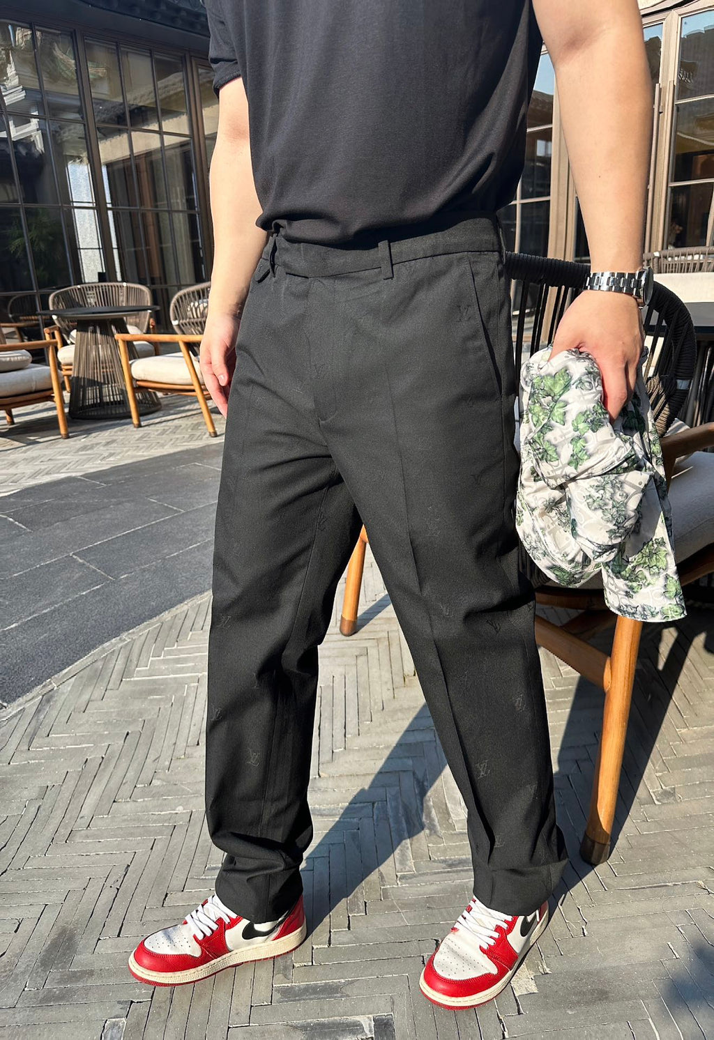 2026 New GS All-Over Jacquard Trousers (MM034-B90)