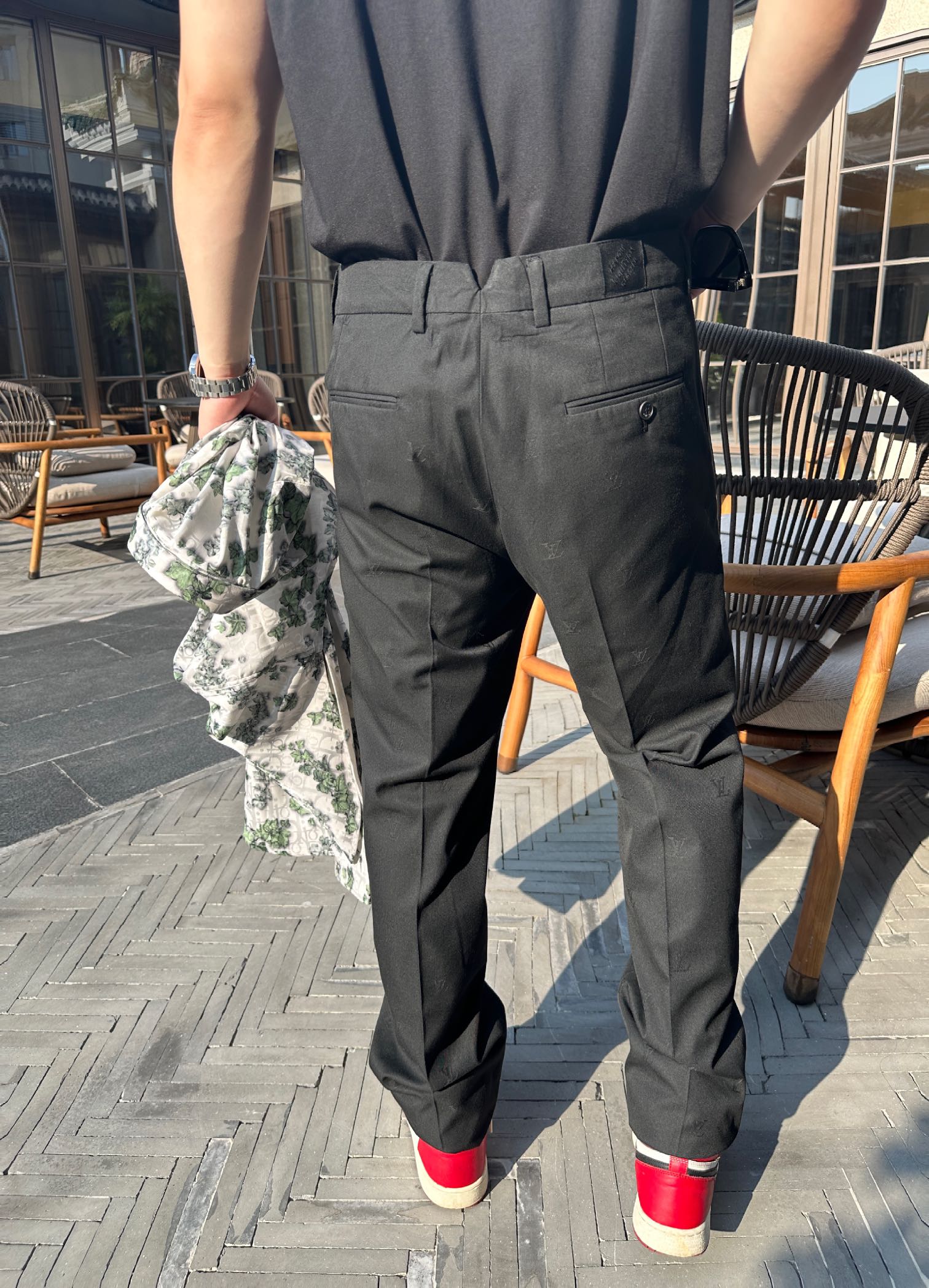 2026 New GS All-Over Jacquard Trousers (MM034-B90)