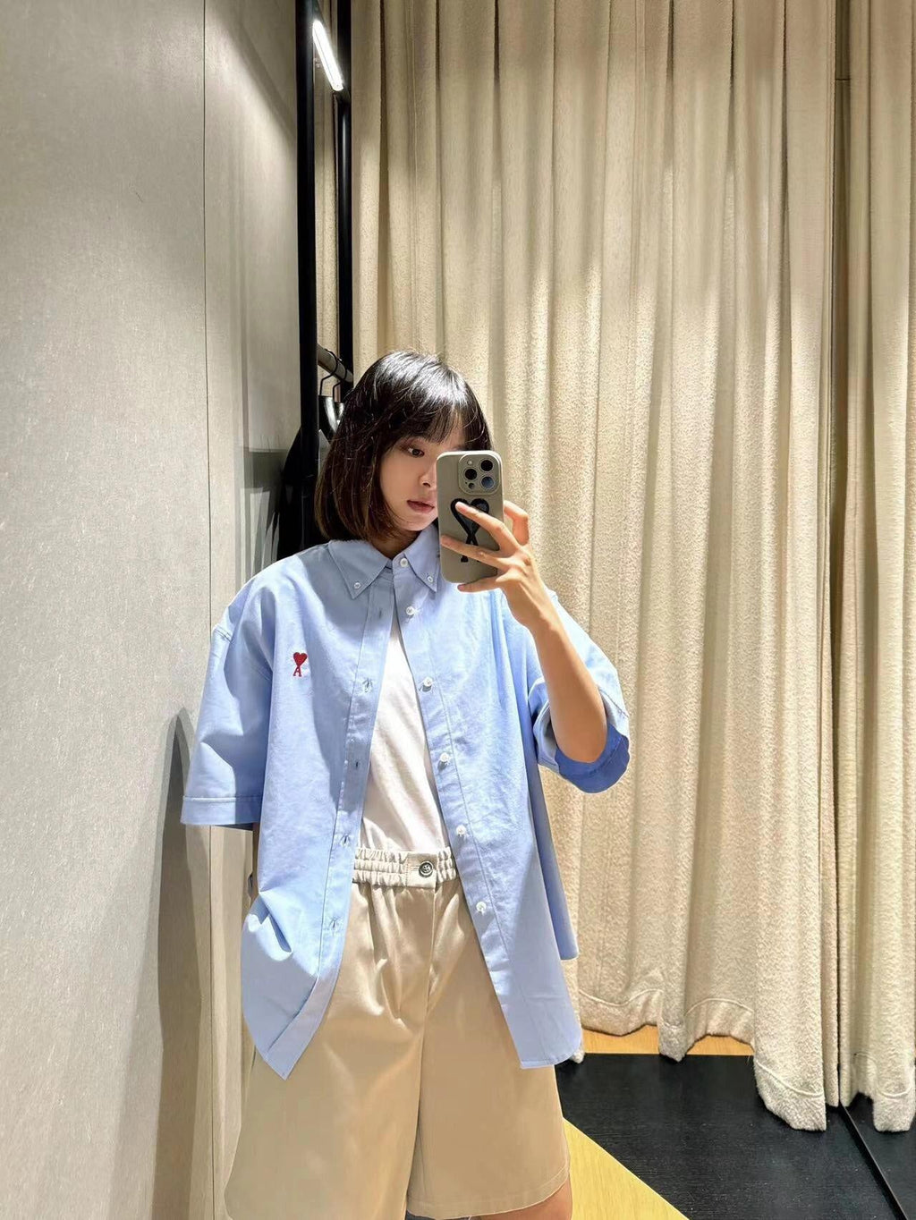 2026 New GS  Embroidered Box-Cut Shirt (MM066-A55)