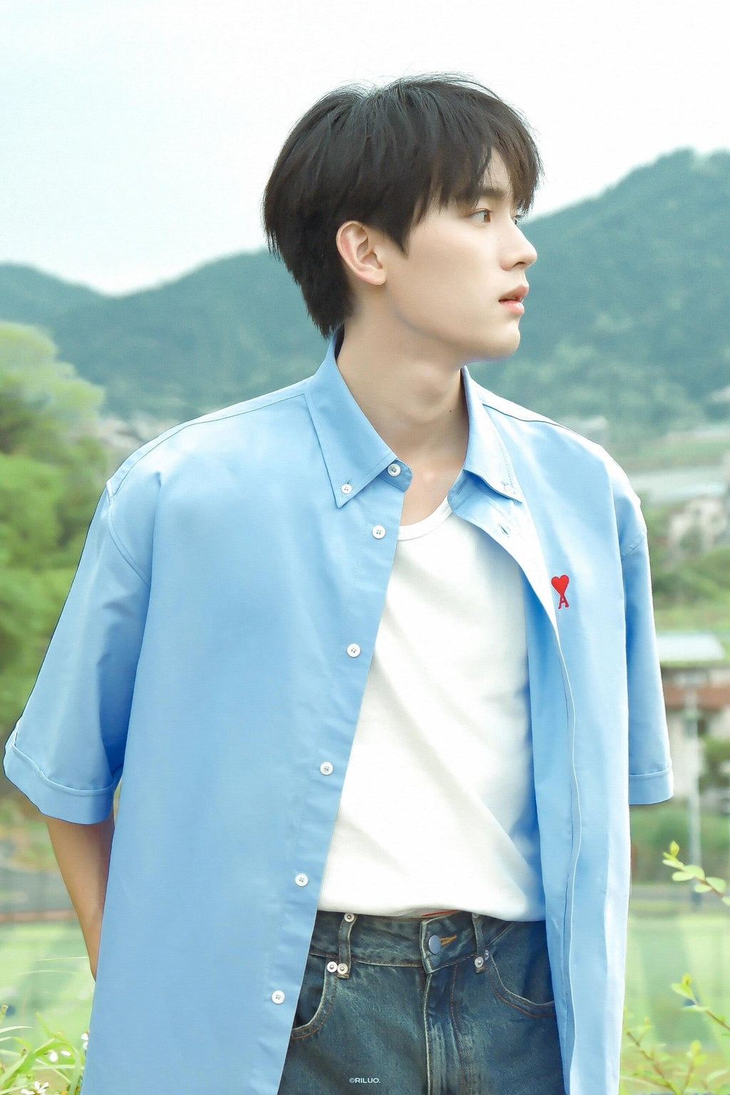 2026 New GS  Embroidered Box-Cut Shirt (MM066-A55)