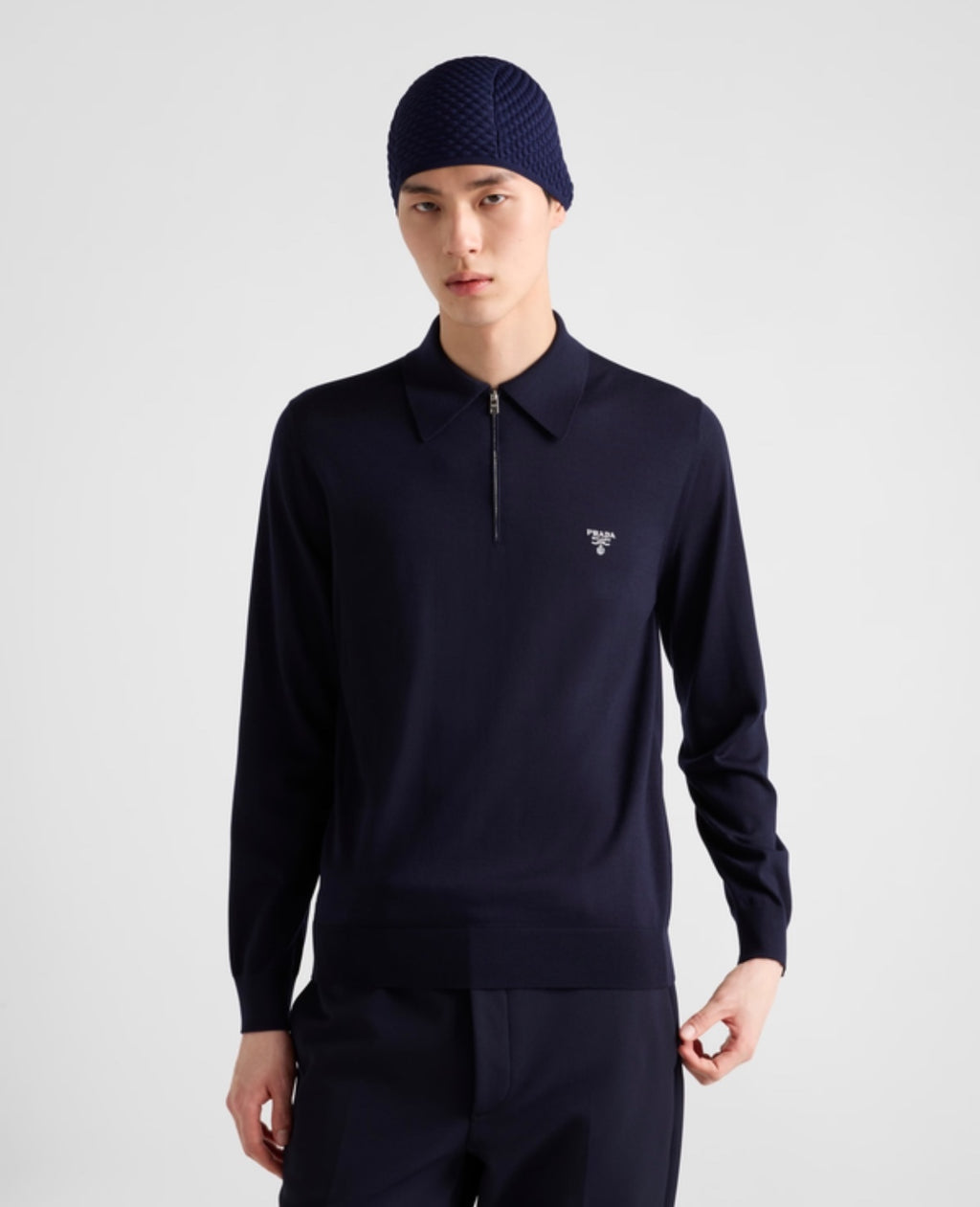 2026 New Model GS Embroidered Zipper Long-Sleeved Polo Shirt (25317-B20)