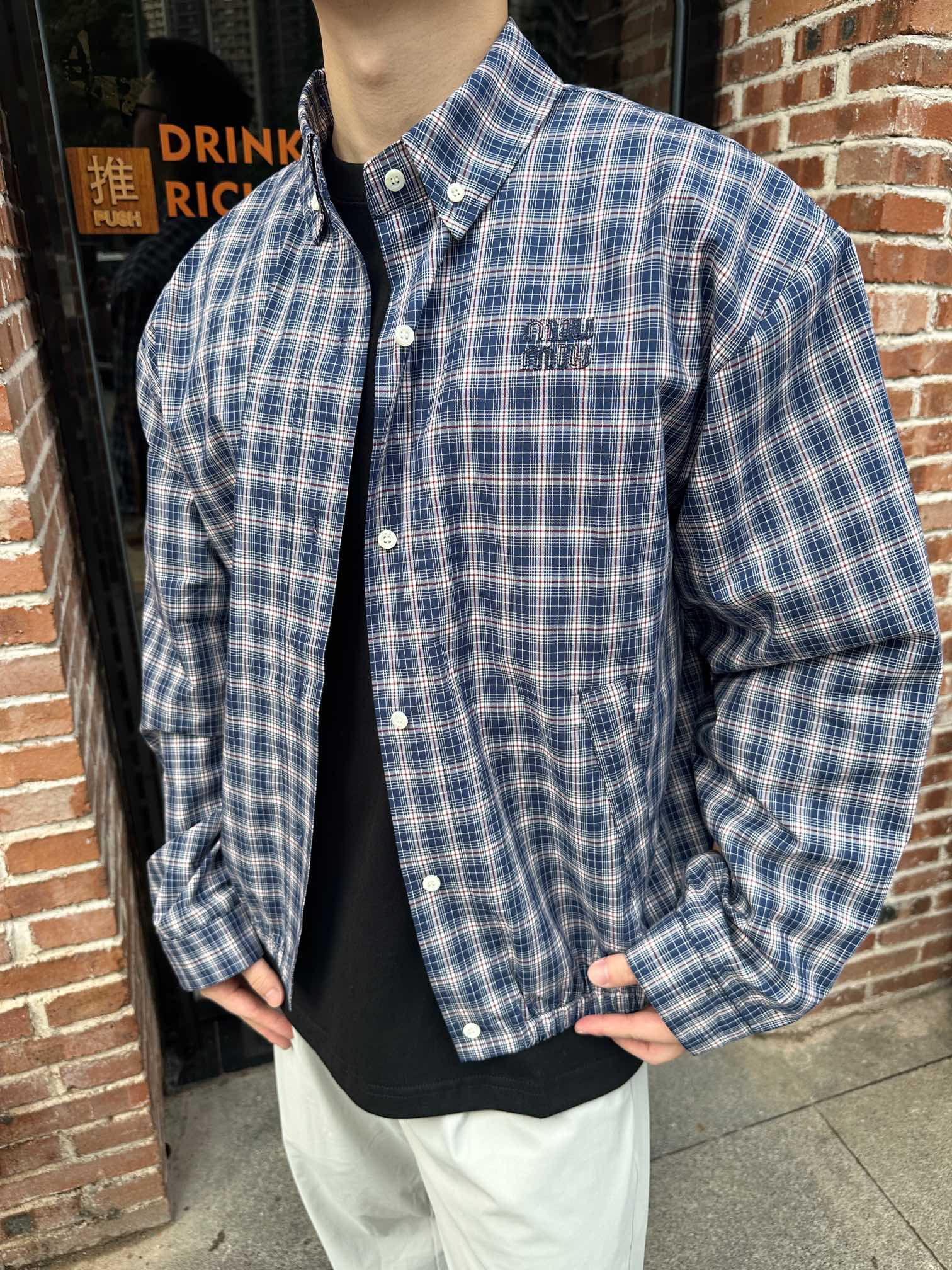 2026 New GS Embroidered Check Jacket (25258-C20)