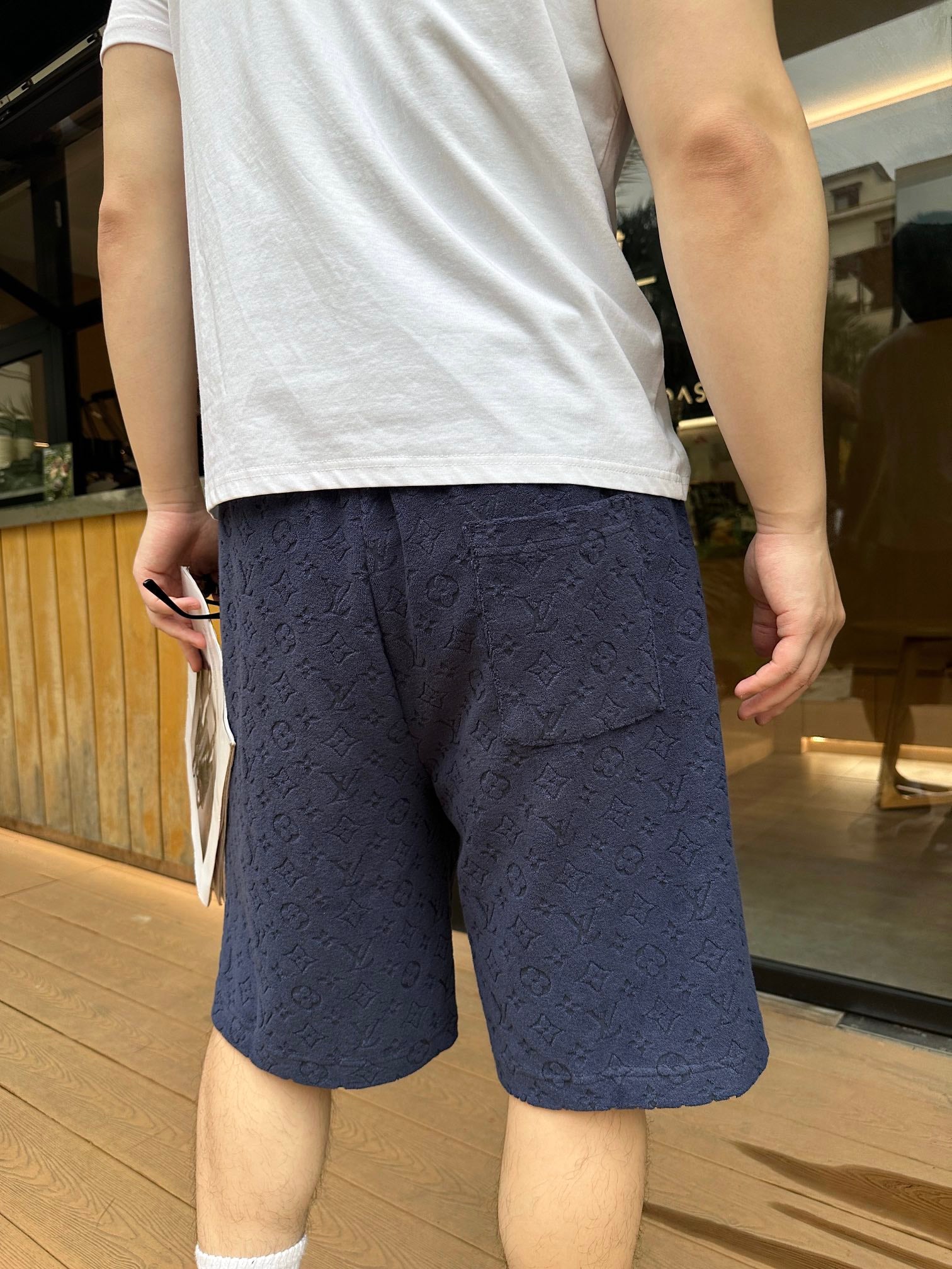 2026 New GS Textured Terry Shorts (55015-A55)