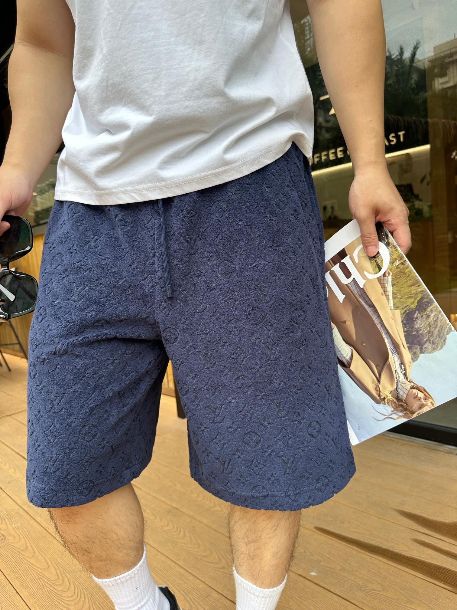 2026 New GS Textured Terry Shorts (55015-A55)