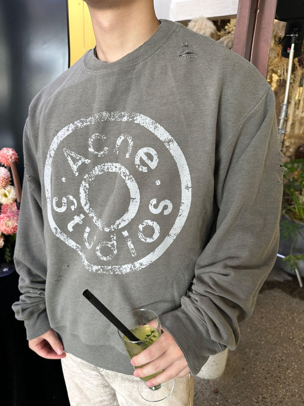 2026 New GS Distressed Logo Sweatshirt with Holes (25310-B20)