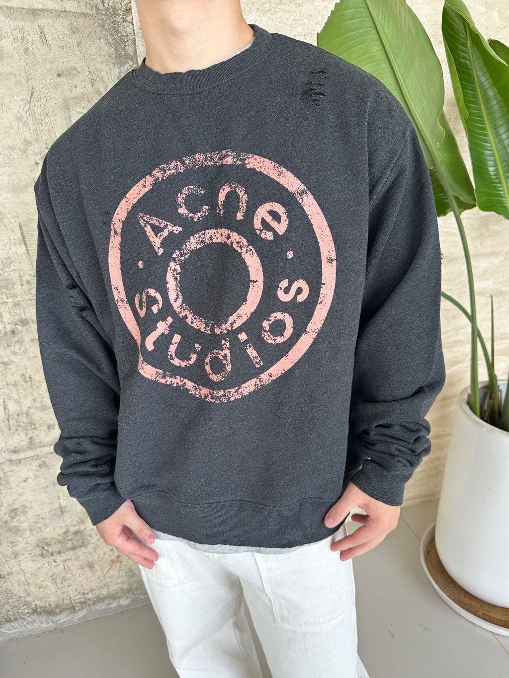 2026 New GS Distressed Logo Sweatshirt with Holes (25310-B20)