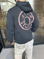 2026 New GS Distressed Logo Zip-Up Jacket with Holes (25303-B75)