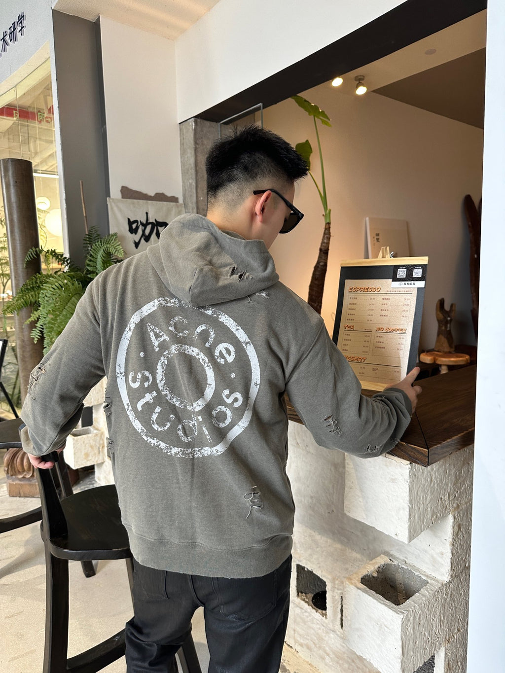 2026 New GS Distressed Logo Zip-Up Jacket with Holes (25303-B75)