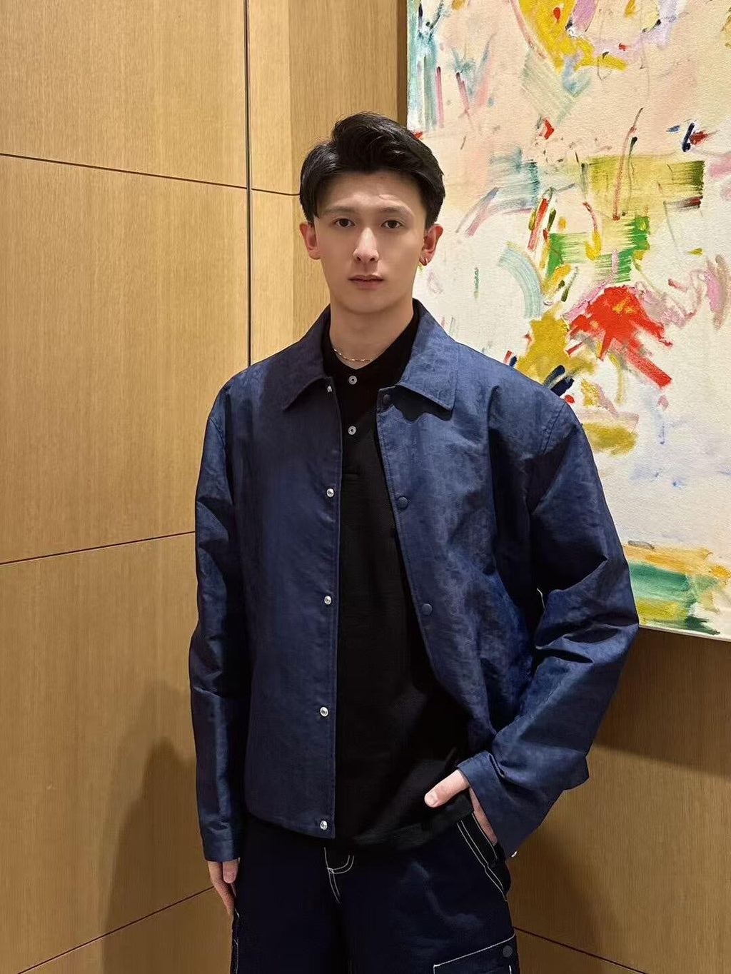 2026 New Arrival GS All-Over Jacquard Print Jacket (MM087-B95)