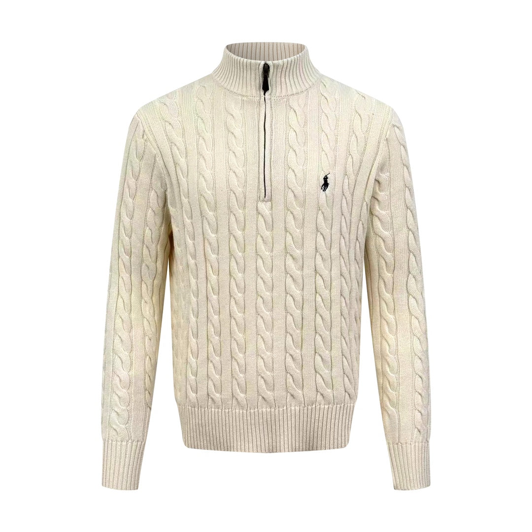 2026 New GS Decorative Knot Zip Knit Sweater (25274-B30)
