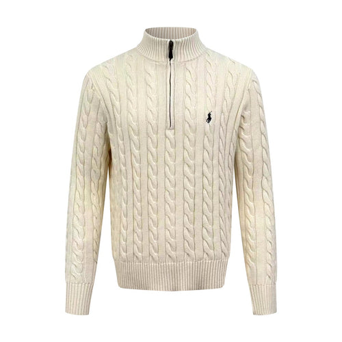 2026 New GS Decorative Knot Zip Knit Sweater (25274-B30)