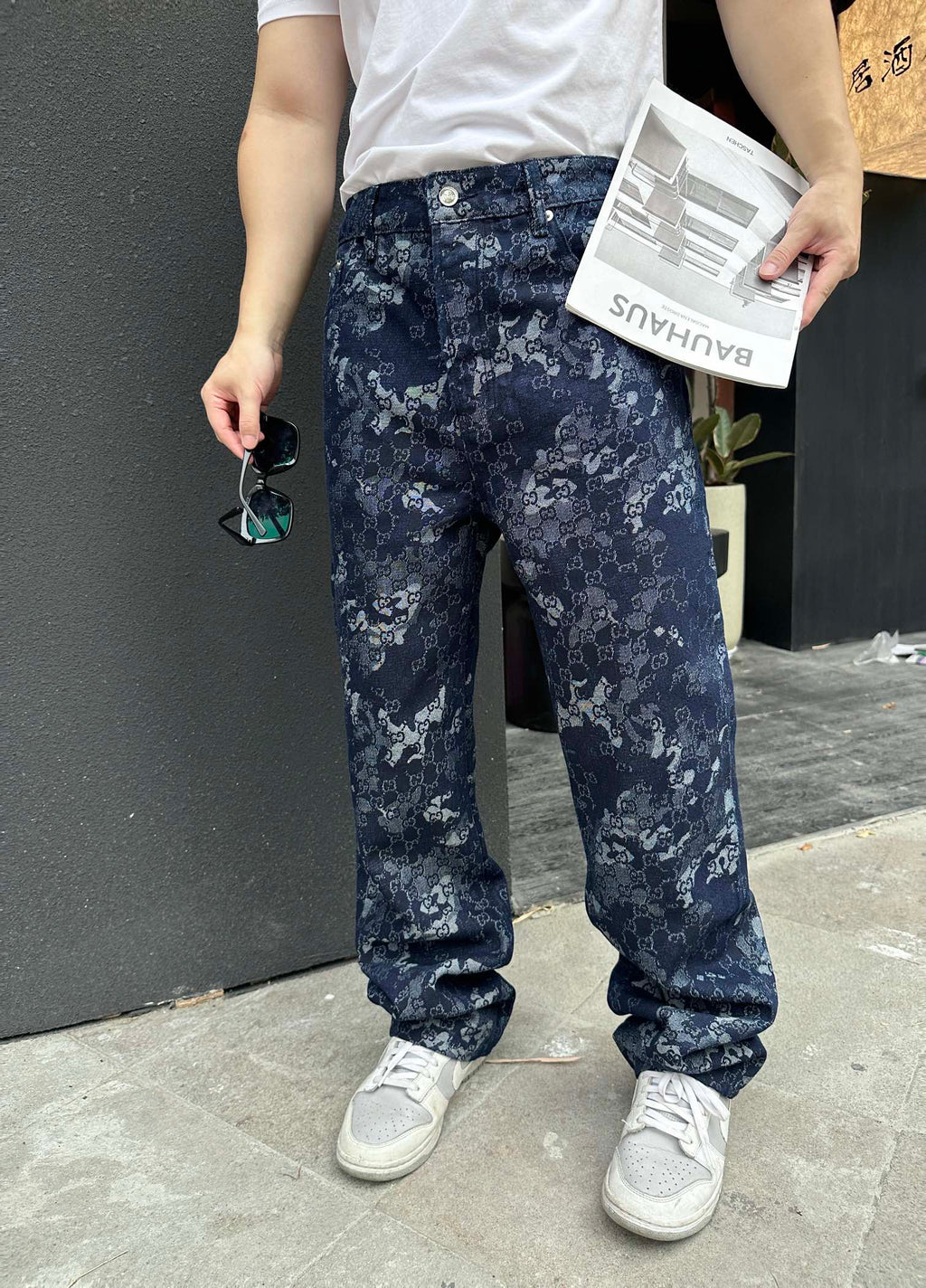 2026 New Arrival: GS All-Over Print Denim Trousers (MM097-B65)