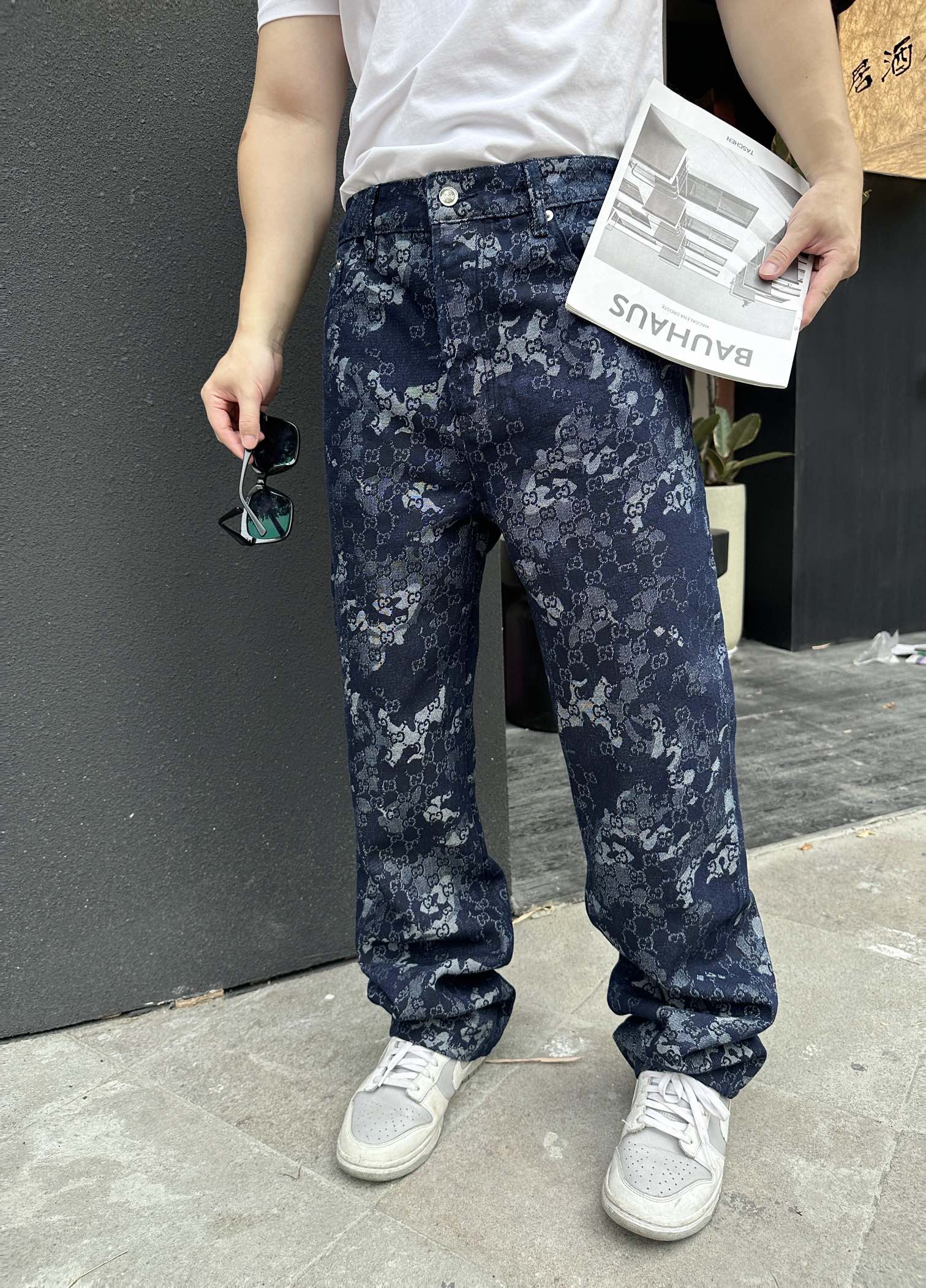 2026 New Arrival: GS All-Over Print Denim Trousers (MM097-B65)