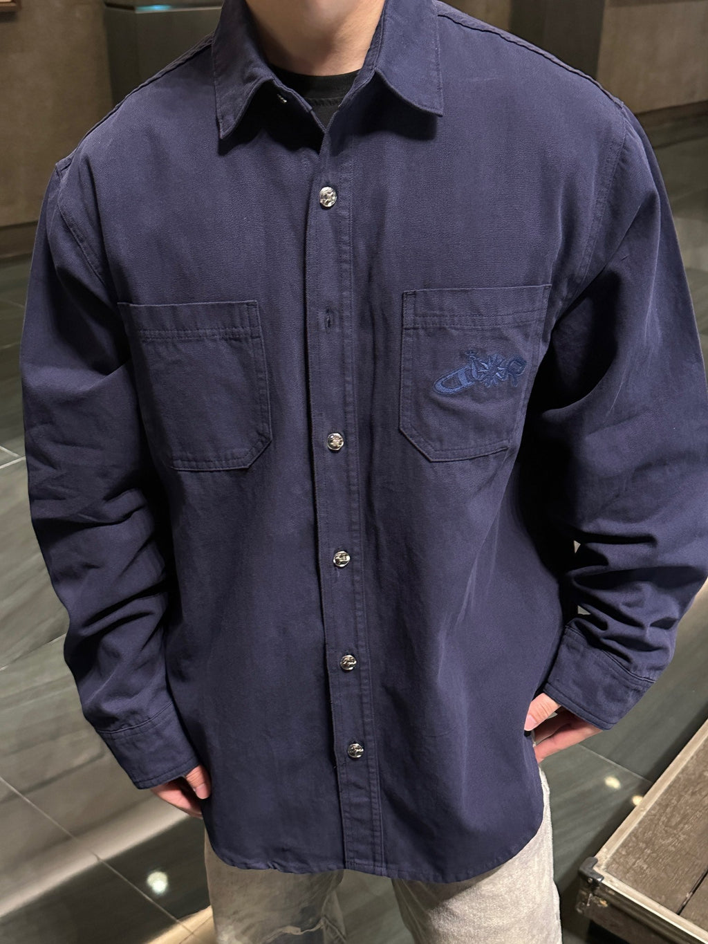 2026 New GS Embroidered Shirt (BB703-B20)