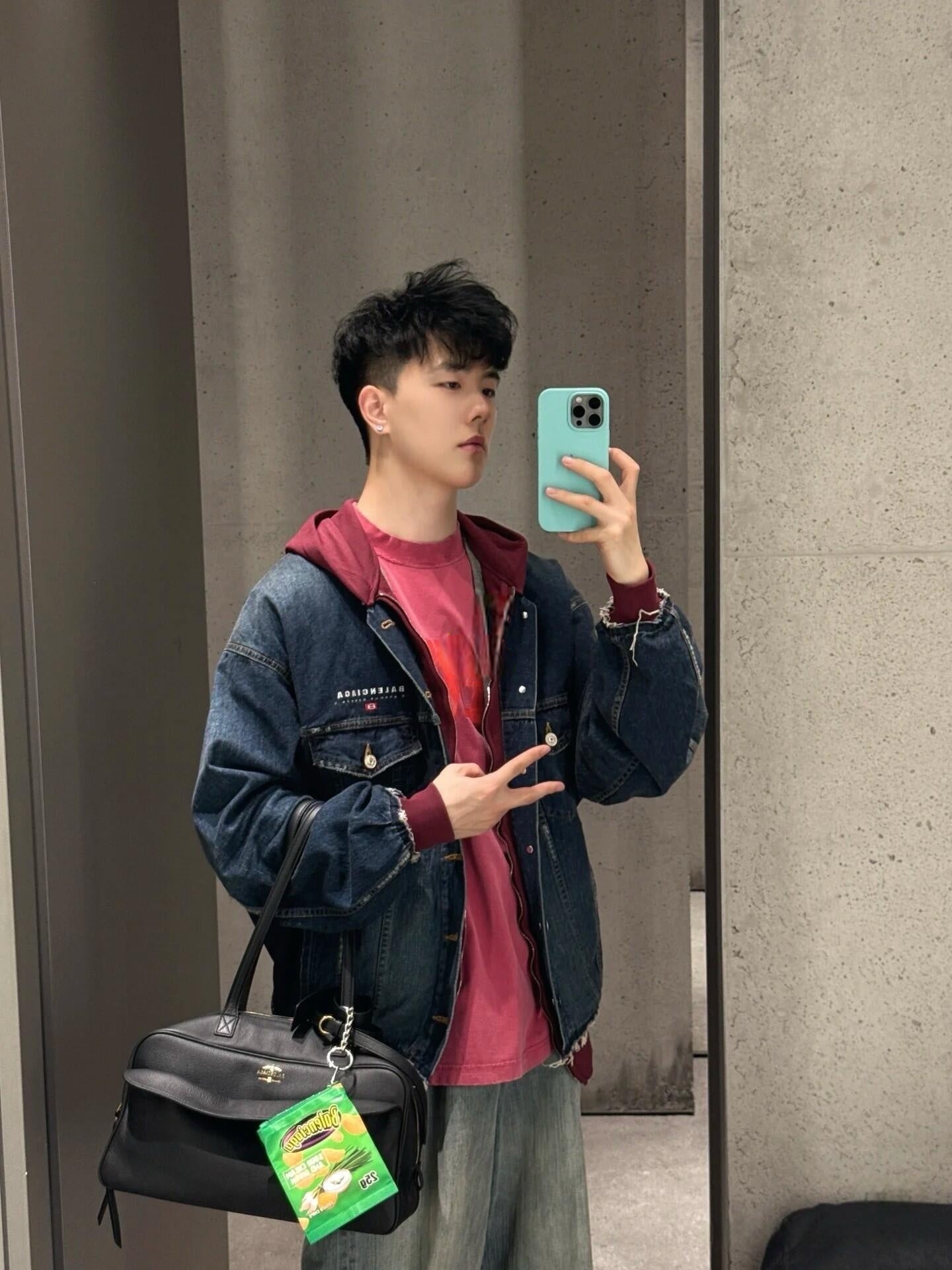 2026 New GS Embroidered Denim Hooded Jacket (25337-C30)