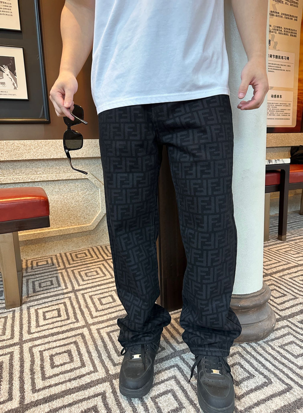2026 New Arrival: GS All-Over Print Jeans (BB716-B75)