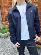2026 New GS Triangular Logo Knitted Patchwork Nylon Jacket (25359-B80)