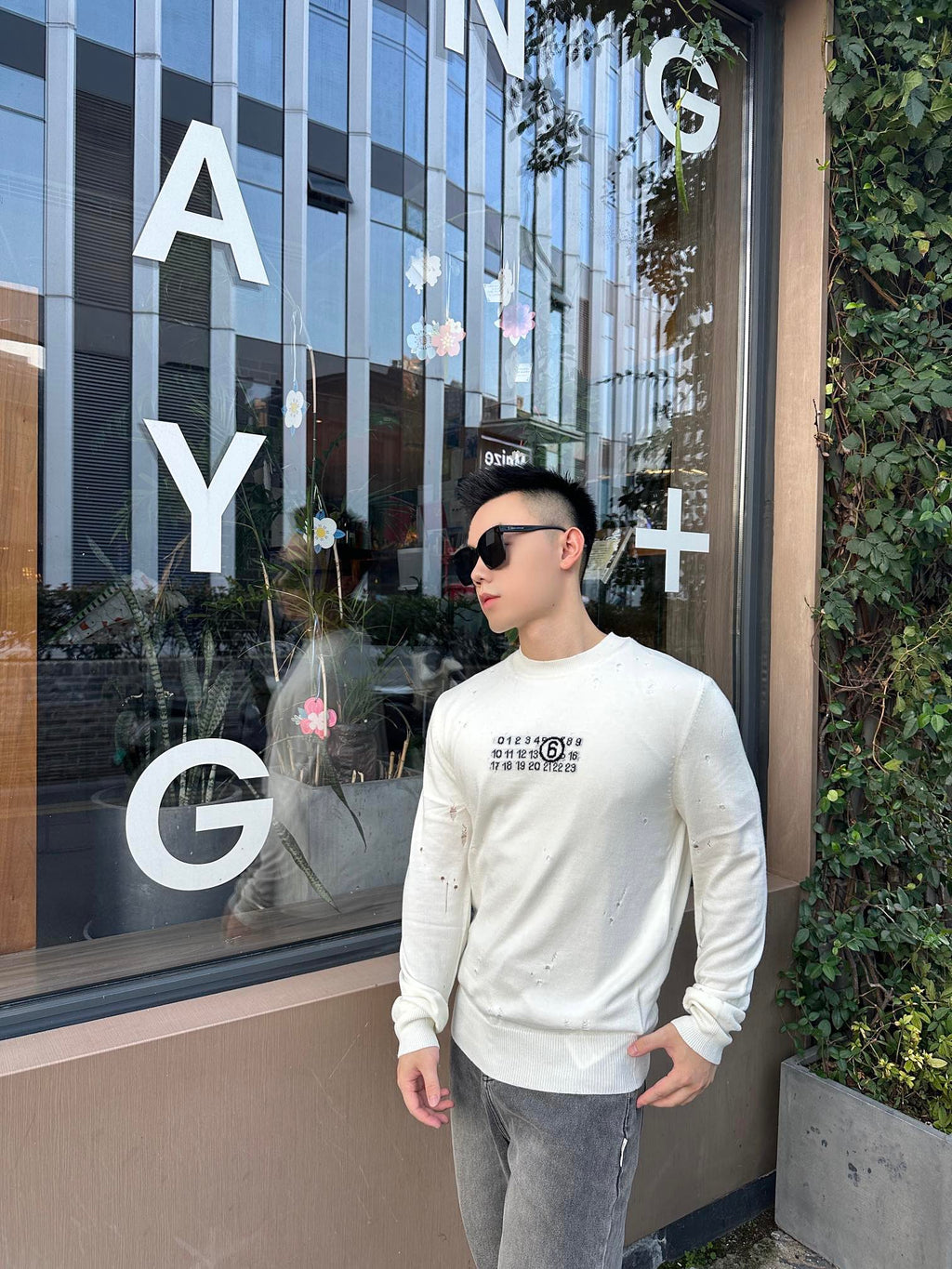 2026 New GS Digital Lace-Effect Jumper (25287-B25)