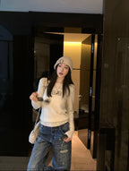 2026 New GS Digital Lace-Effect Jumper (25287-B25)