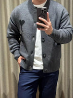 2026 New GS  Heart-Patterned Jacquard Knit Cardigan (25365-B55)