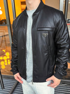 2026 New GS Two-Sided Wear Leather Plain Weave Jacket (25288-D10)