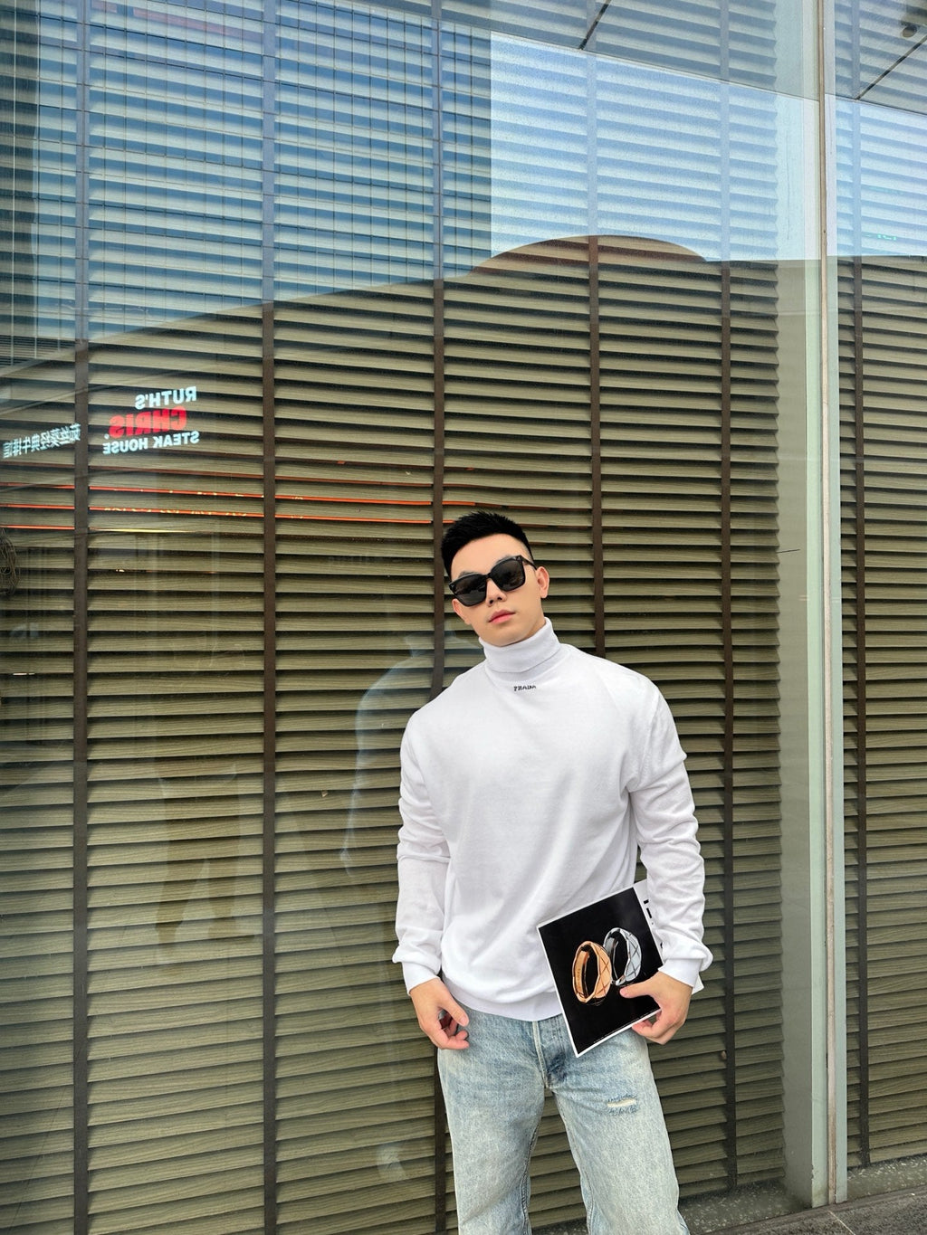 2026 New GS Jacquard Turtleneck Jumper (25283-B20)