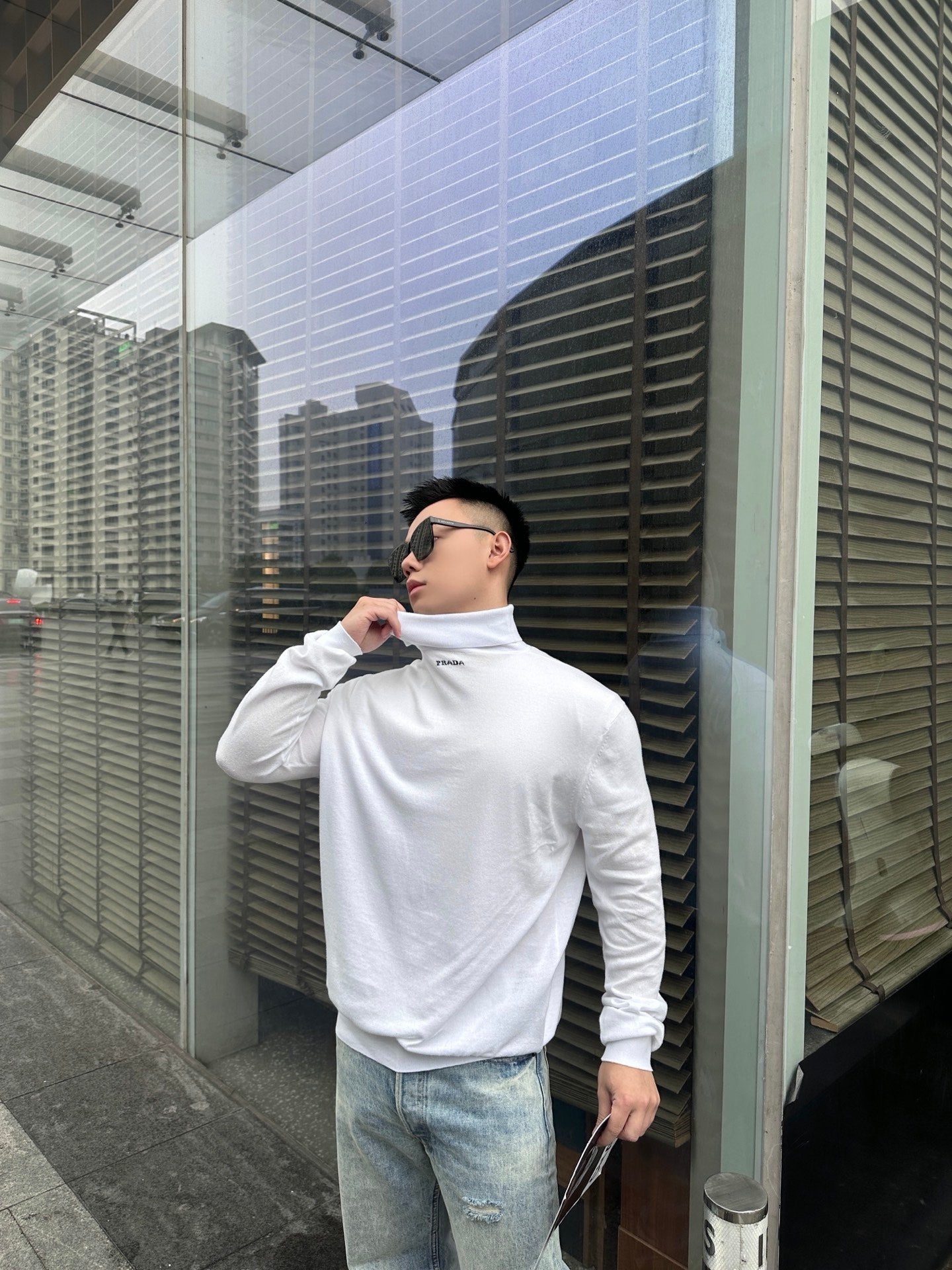 2026 New GS Jacquard Turtleneck Jumper (25283-B20)