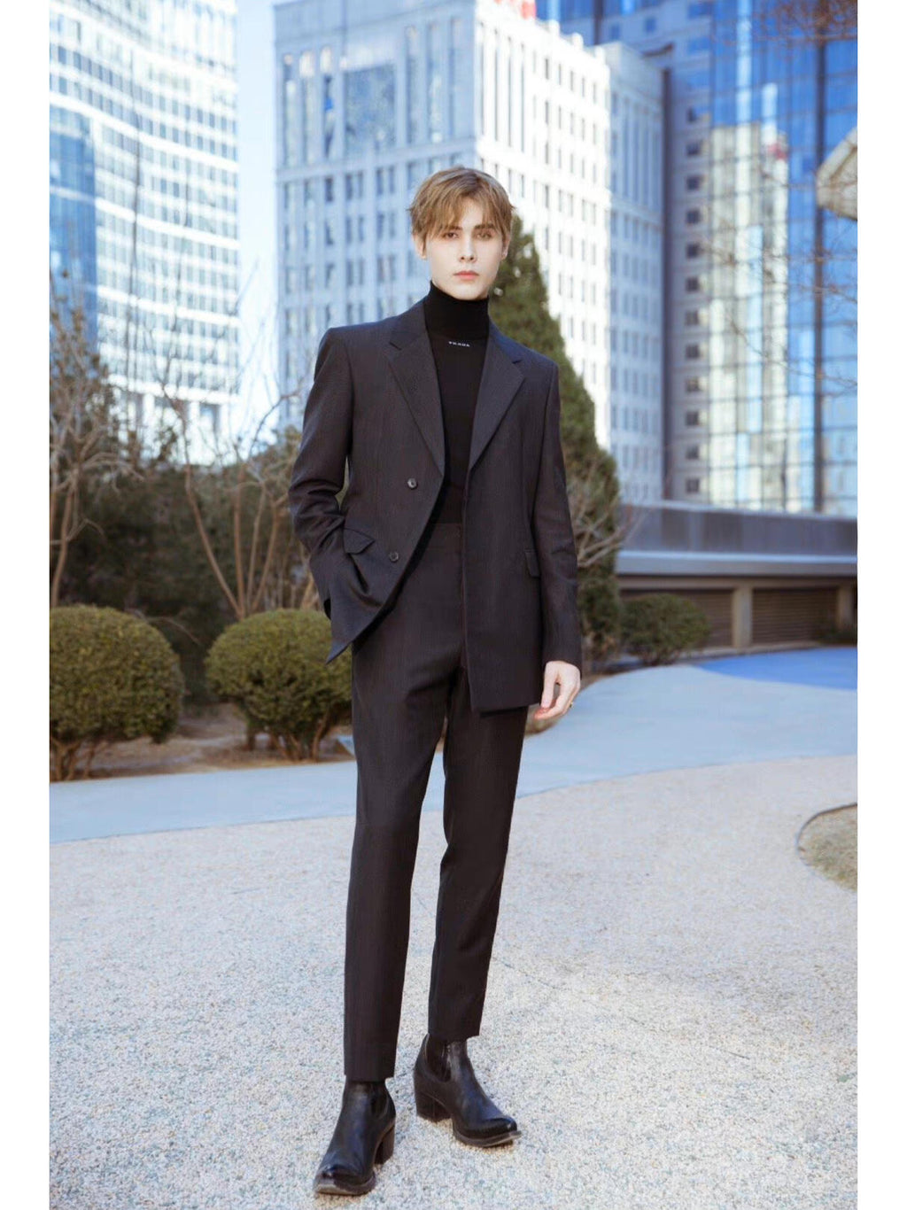 2026 New GS Jacquard Turtleneck Jumper (25283-B20)