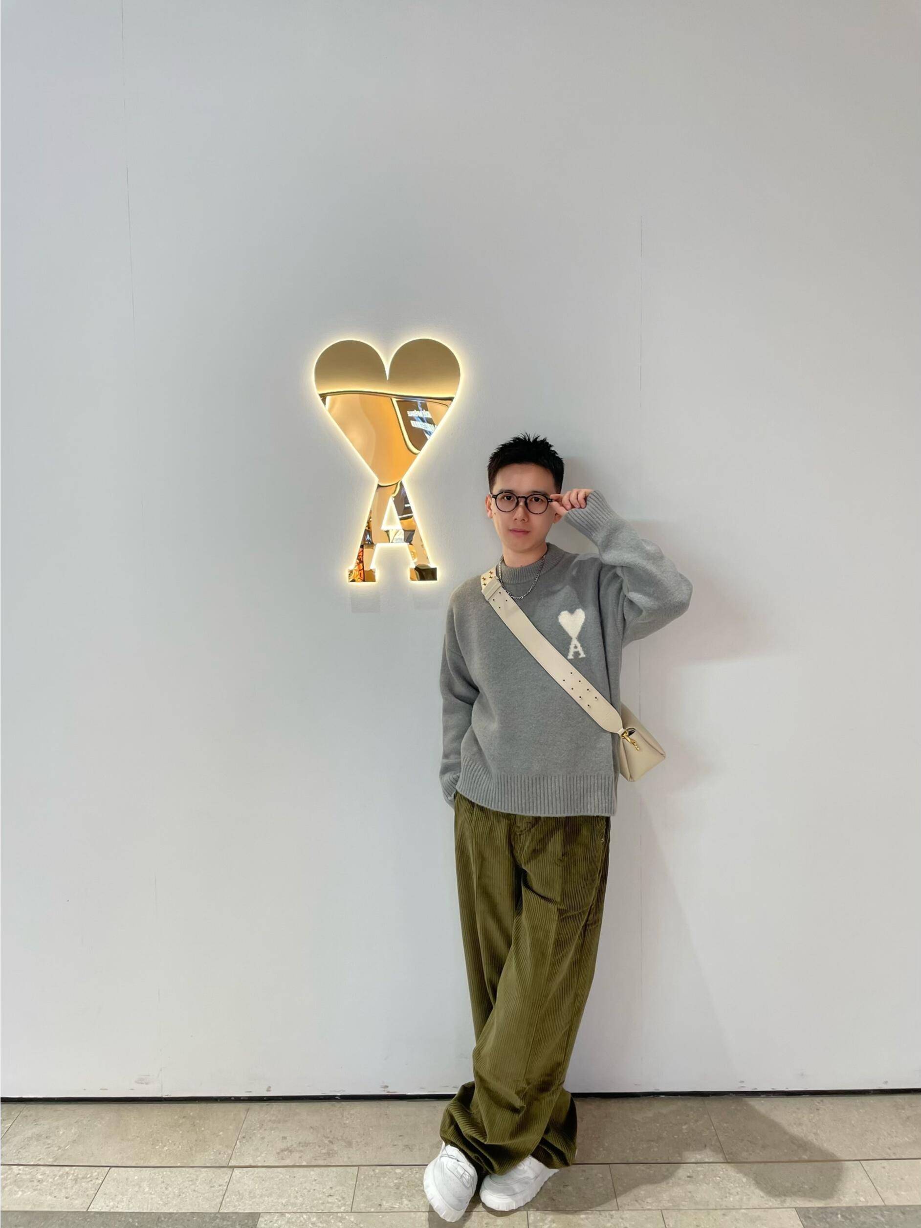 2026 New GS Jacquard Crew Neck Knit (25374-B30)